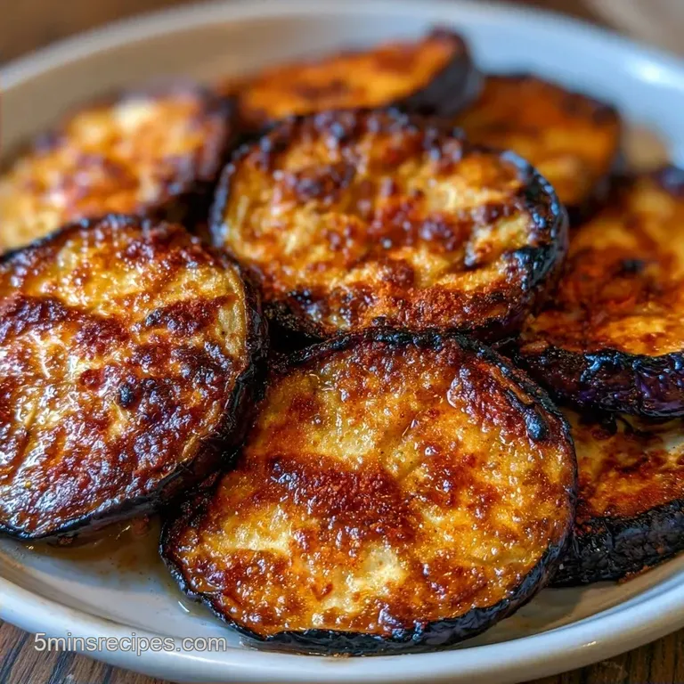 Tender Roasted Eggplant Slices: Smoky and Browned