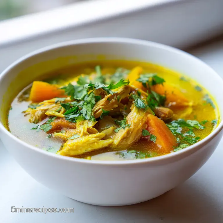 Nourishing Anti Inflammatory Turmeric Chicken Soup
