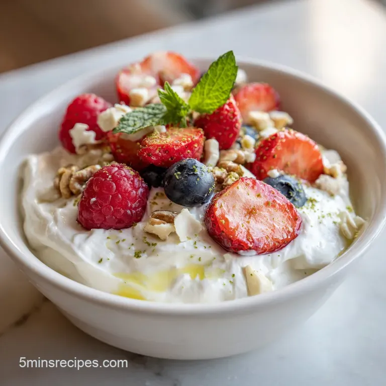 Whipped Mediterranean Yogurt Bowl
