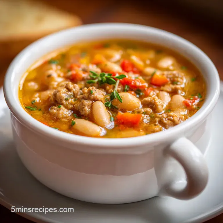 White Bean Turkey Chili: Velvety & Zesty