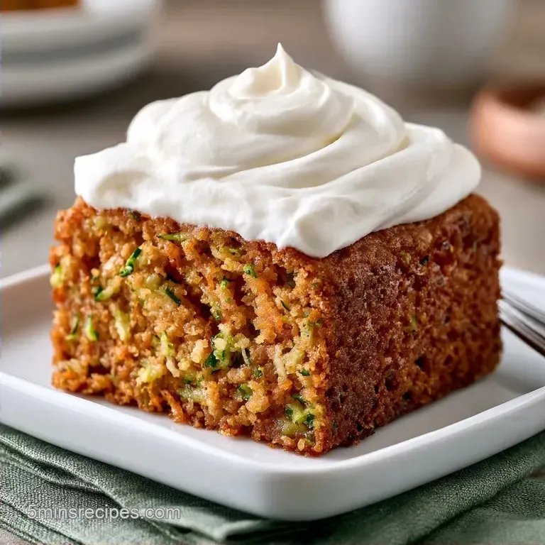 Zucchini Cake with Cream Cheese Frosting with Coconut Sugar