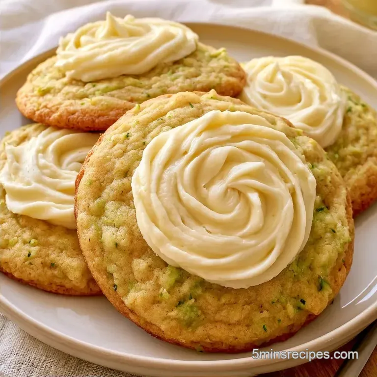 Zucchini Cookies With Cream Cheese Frosting