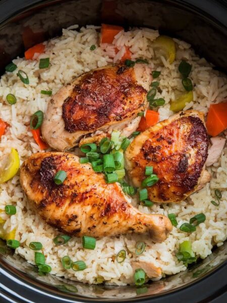 crockpot chicken and rice